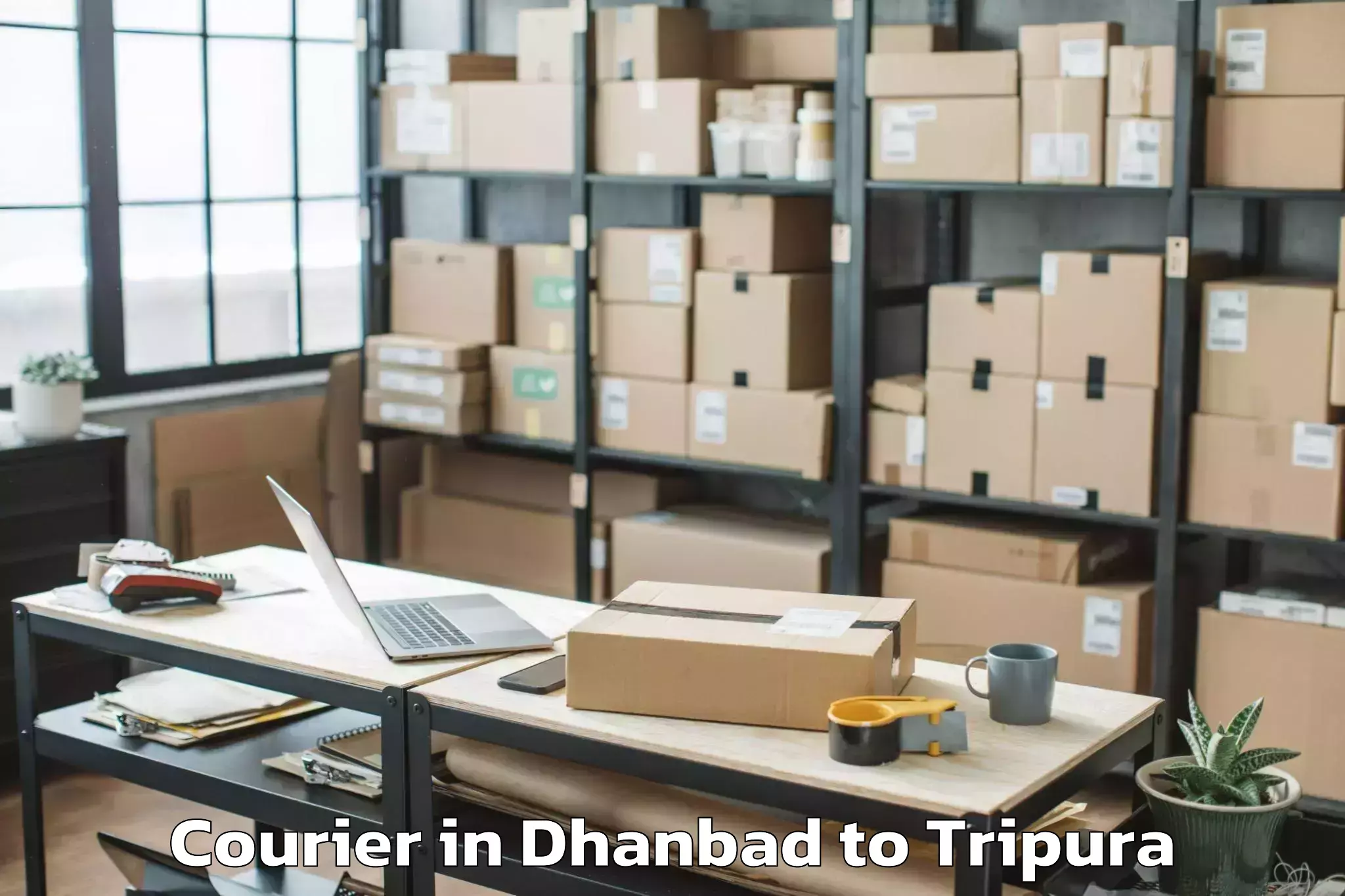 Book Your Dhanbad to Kumarghat Courier Today